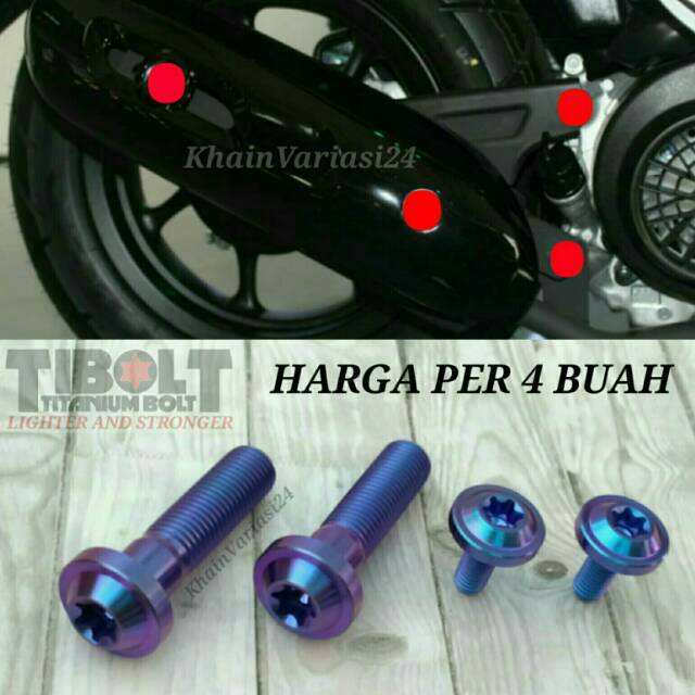 Jual Baut Titanium Gr Knalpot Beat Scoopy Fi Shopee Indonesia