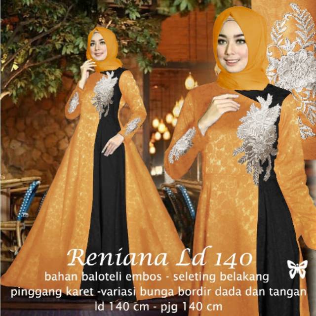 GAMIS BROKAT JUMBO BAHAN BROKAT TILE CORNELI HQ FULL FURING BUSANA MUSLIM GAUN JUMBO TERBARU 2021