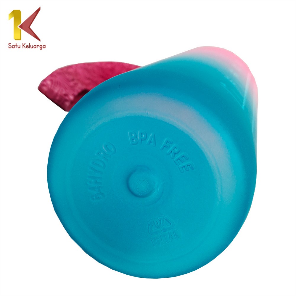 Satu Keluarga Botol Minum 1 Liter C407 Gradasi Tumbler Olahraga Sport Unik Botol Motivasi Thumbler Penanda Waktu BPA FREE-1