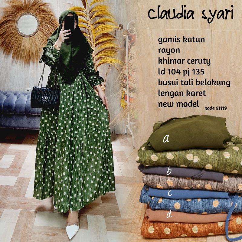 Gamis Syar'i Claudia