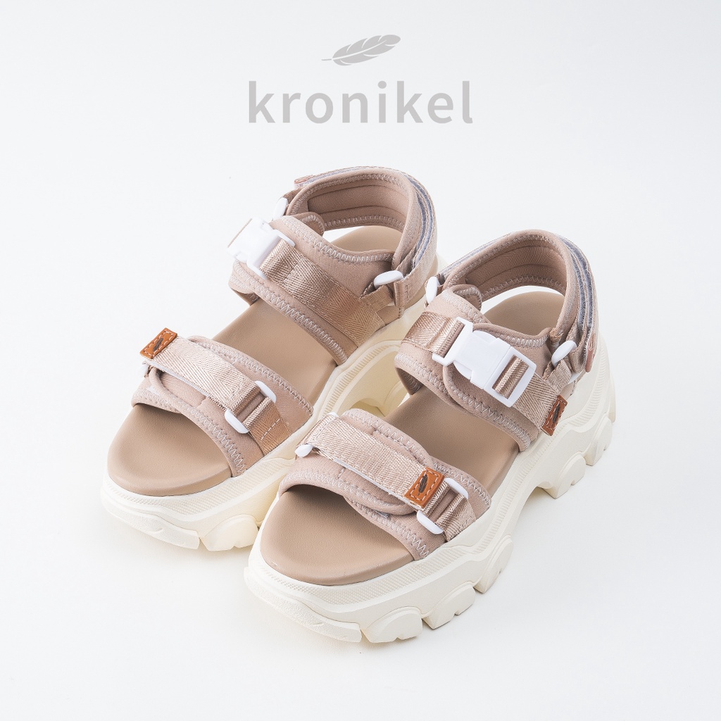 [PREMIUM LOKAL BRAND] KRONIKEL PROJECT // OSAKA 2-in-1 Sandals - Rosegold