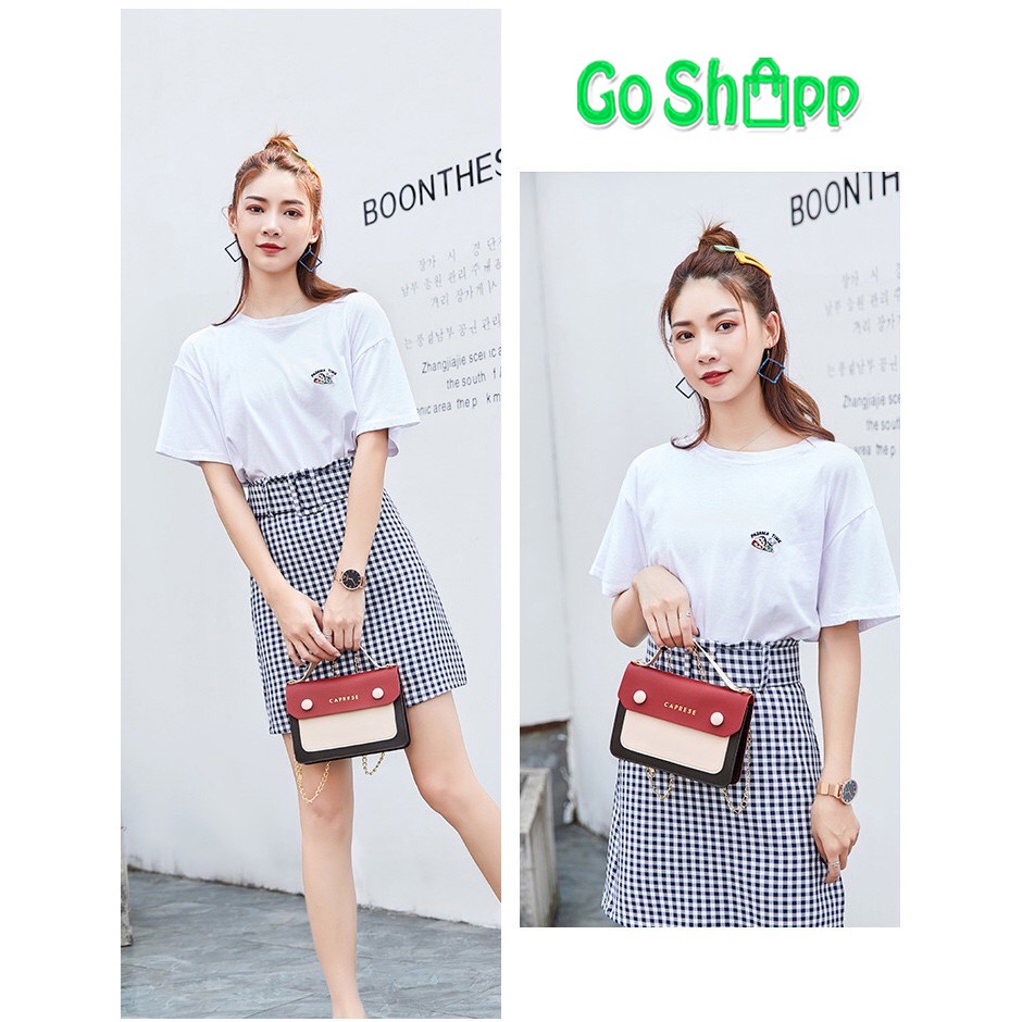 Tas Selempang Wanita Import Kulit PU Kombinasi Warna High Quality - Tas Fashion Wanita Korea [SL23]