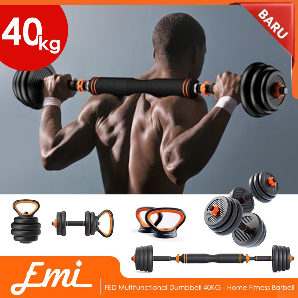 FED Multifunctional Dumbbell 40KG - Home Fitness Barbell