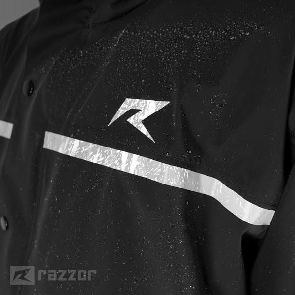 Jas Hujan Raincoat Setelan Rainshield Razzor Original Termurah - Hitam, Ml Eazyshop.Co