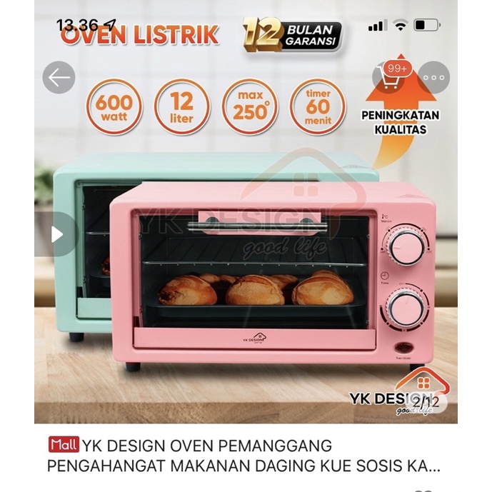 PRELOVED OVEN LISTRIK YK DESAIGN