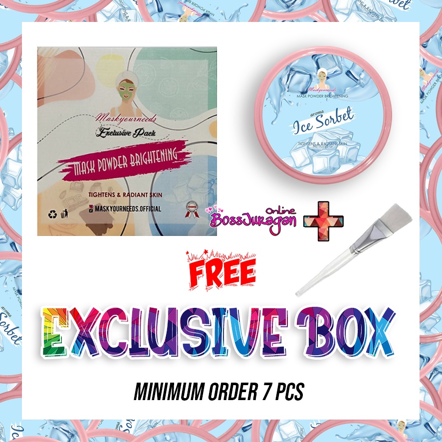 (BOSS) MASKER Maskyourneeds ICE SORBET BPOM 25G