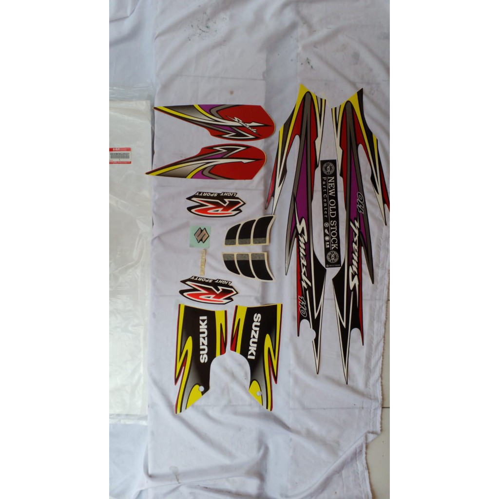 STRIPING STICKER SUZUKI SMASH R 2004 ORIGINAL SGP