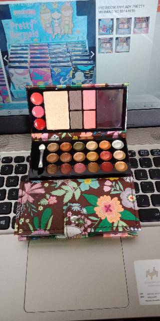 PROMO EYESHADOW DOMPET COMPLETE COVER HITAM PITA /MERAH /PINK NO.8814 H-47 | NO.8801B