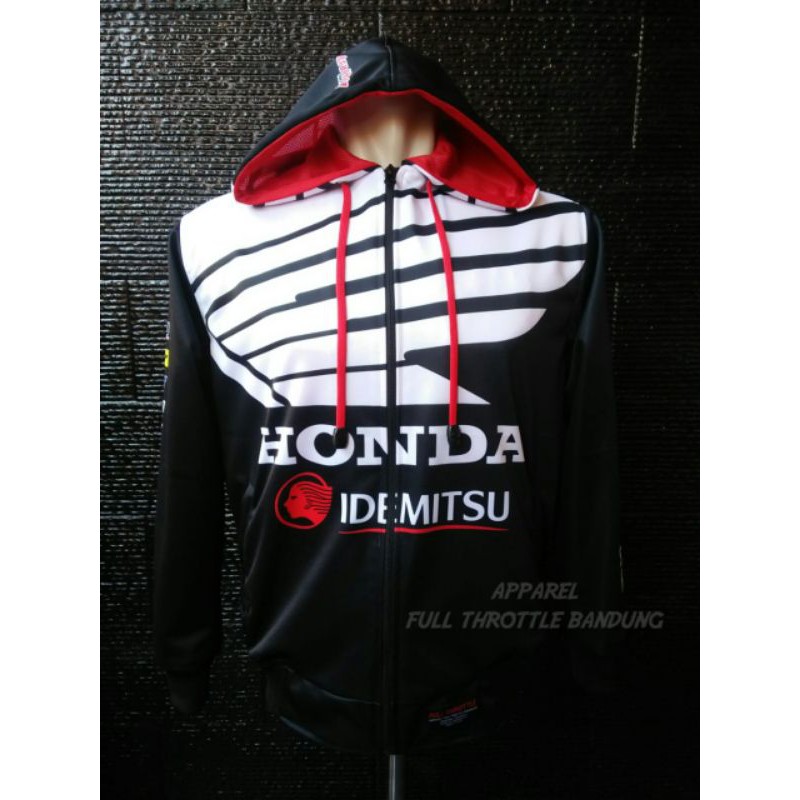 Jaket touring honda idemitsu black