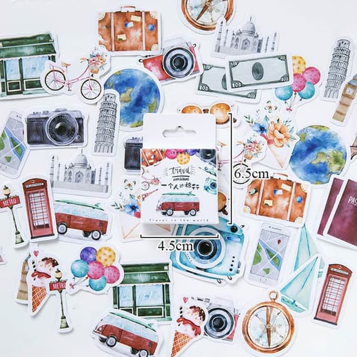 

Label Sticker - A Person's Travel (46pcs)