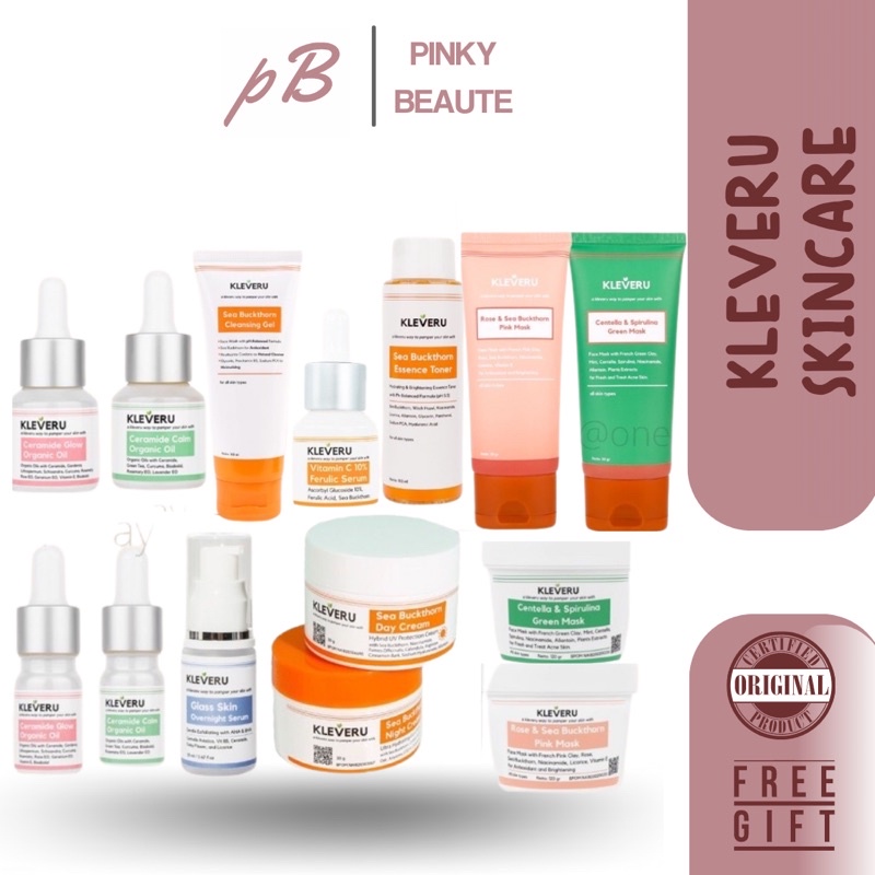 [RES. RESMI] READY ‼️KLEVERU CLEANSING GEL / TONER KLEVERU / MASKER WAJAH KLEVERU / SERUM VIT C KLEV