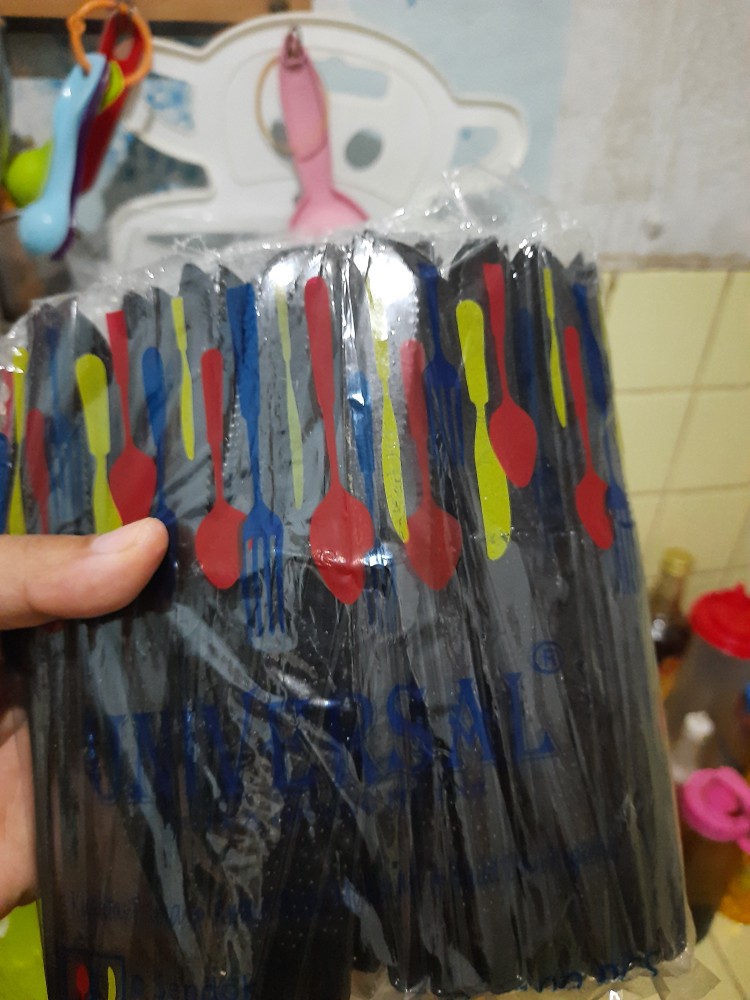 Pisau Plastik Kue Brownies Kecil Pisau Roti Cake Pisau Pizza  Isi 100pcs