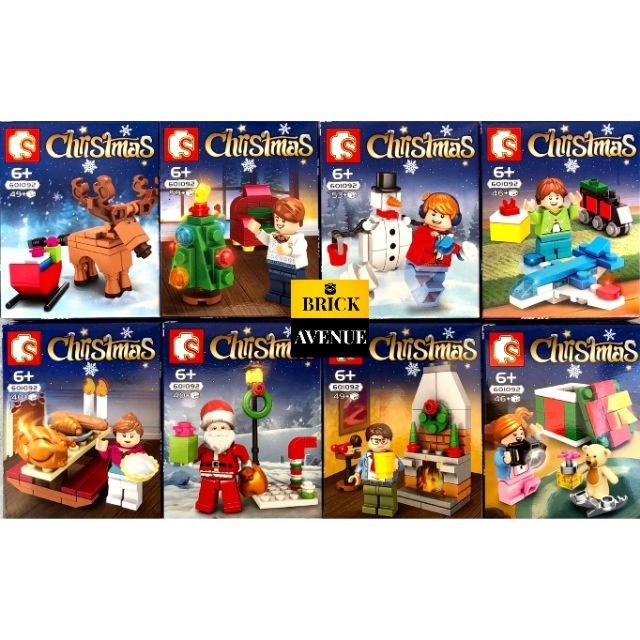 Sembo Block / bricks lego Christmas Holiday Series 601092 set 8 Pcs