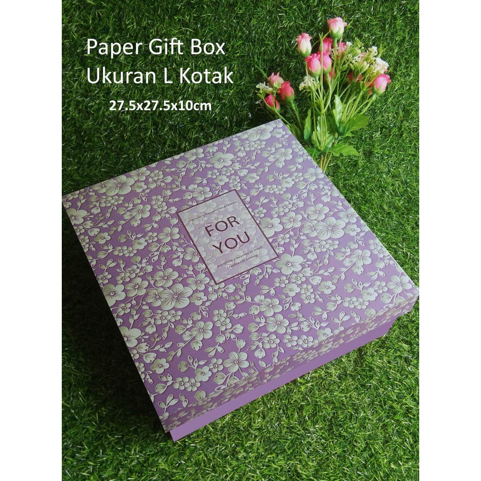 

Paper Gift Box L KOTAK / Kotak Kado Serbaguna FOR YOU - Versi 3
