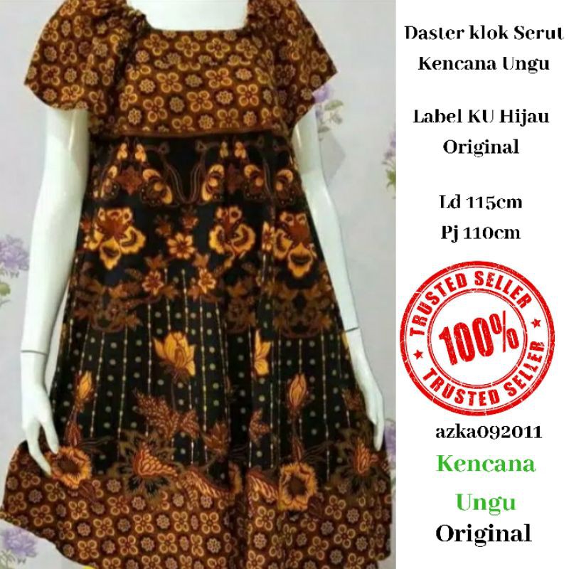 DASTER KLOK PAYUNG SERUT KENCANA UNGU