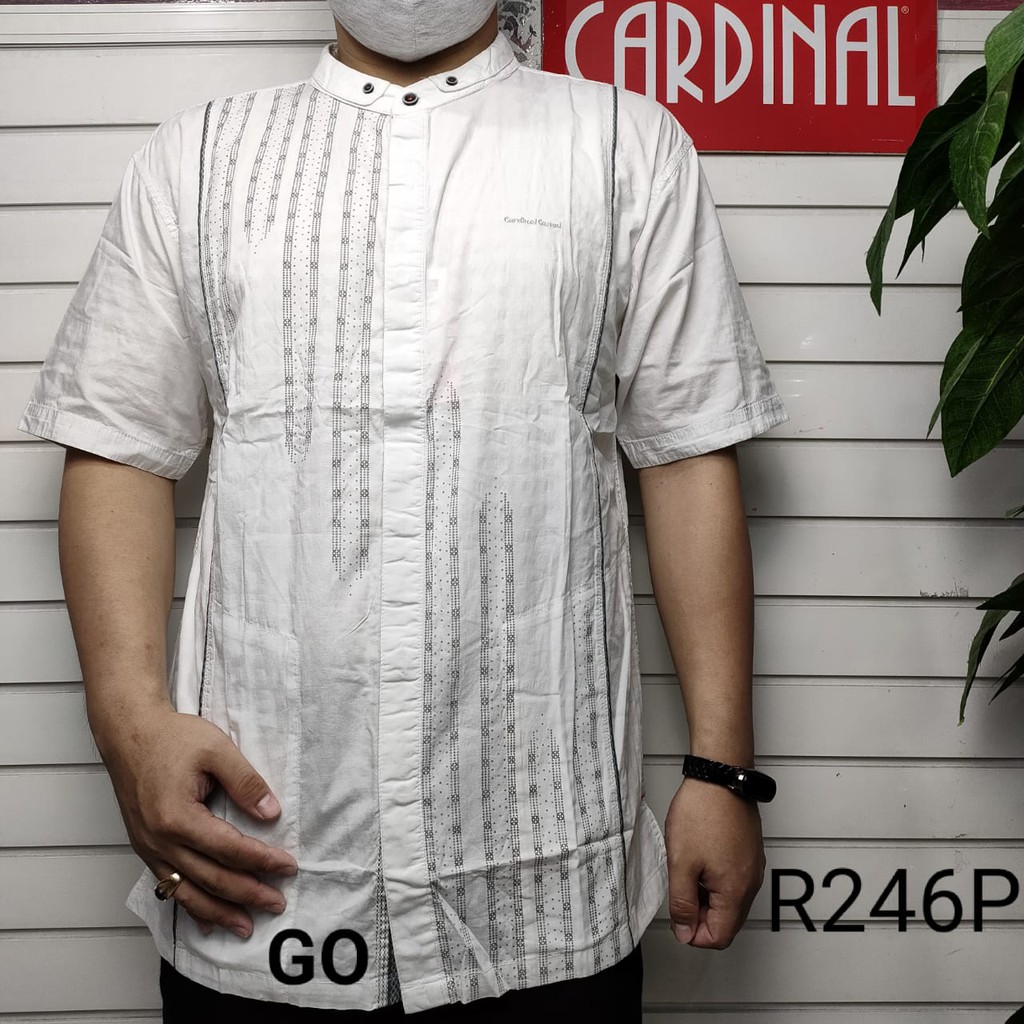 BB CARDINAL KEMEJA KOKO Taqwa Pakaian Pria Original Baju Muslim Salur Kekinian Lengan Pendek