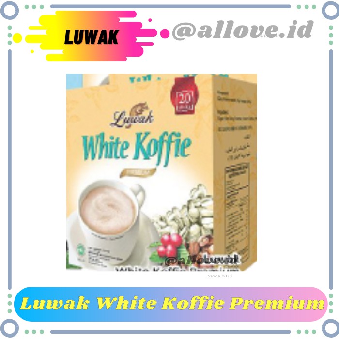 

Luwak White Koffie Premium Isi 20 pcs