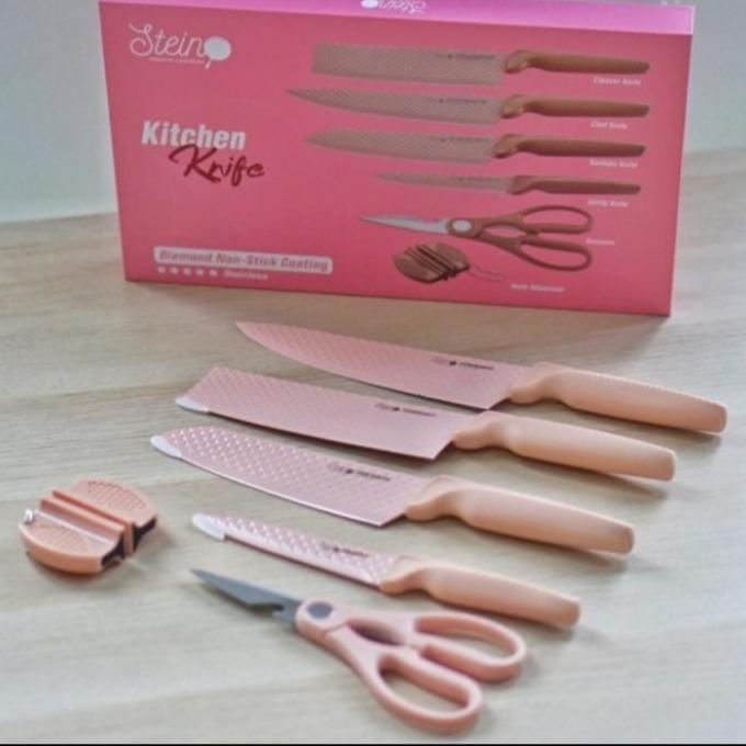 

Pisau Set Stein Cookware Knife Diamond 6 In 1 Lapakbrg2000