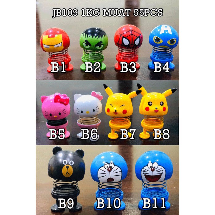 WS11D JB109 B Boneka Emoticon Per Goyang Kepala Emoji