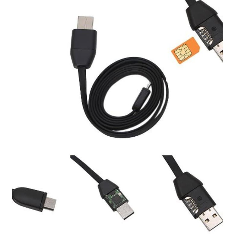 #CC019 GPS Tracker / Alat Sadap Suara S8 Model Kabel Micro Usb