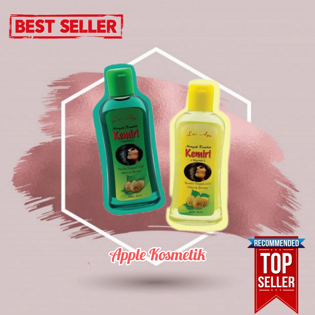 NEW !!  LUS AYU Minyak Rambut MINYAK KEMIRI 63ml / LUS AYU MINYAK KEMIRI BPOM