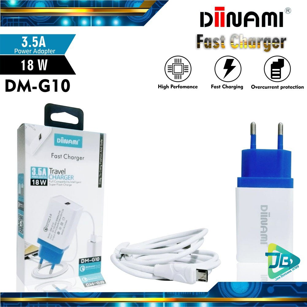 BM057 G10 Cashan charger DIINAMI 3Amper 18wat Micro usb Samsung oppo Vivo xiaomi realme Fast JB2974