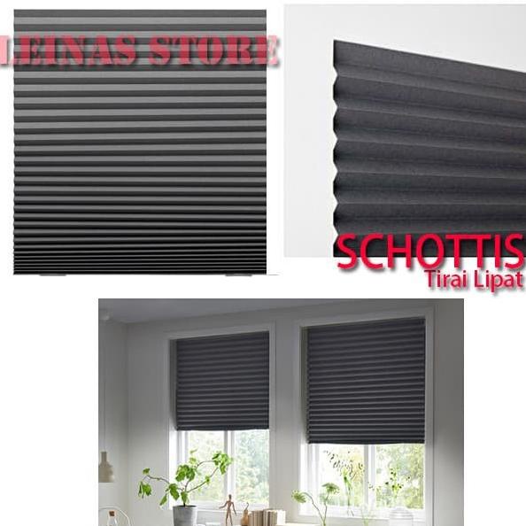 Tirai Lipat Minimalis Langsung Tempel / Vertical Blind Abu abu Tua