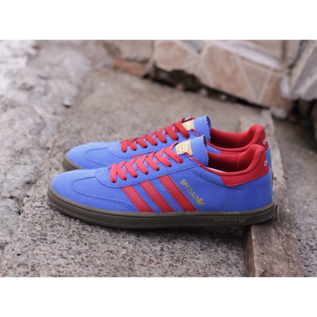 PROMO Sepatu Adidas Spezial Biru List Merah Premium Murah