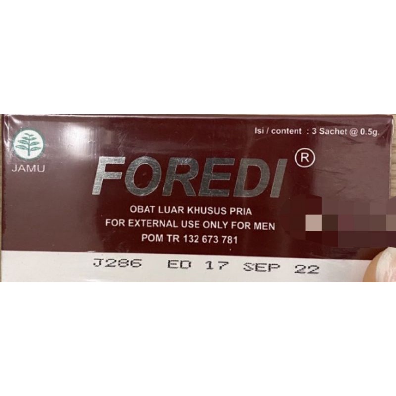 Foredi Gel isi 3 sachet