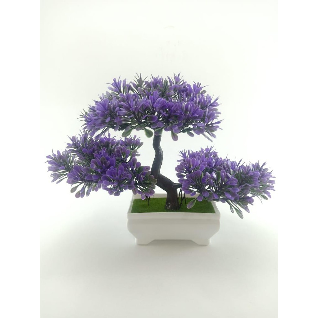 COD BUNGA PLASTIK BUNGA PAJANGAN IMITASI BUNGA ARTIFISIAL BUNGA BONSAI  TANAMAN HIAS PLASTIK BP8851-BIRU