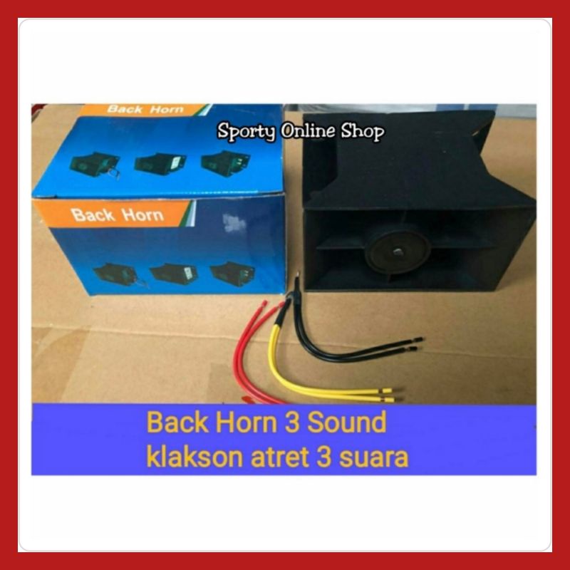 Back Buzzer / Alarm Mundur 3 Suara 12V &amp; 24V