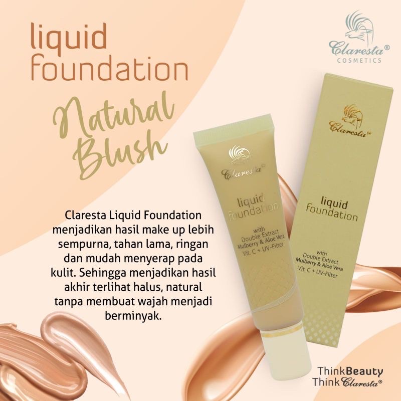 CLARESTA Liquid Foundation Natural Blush