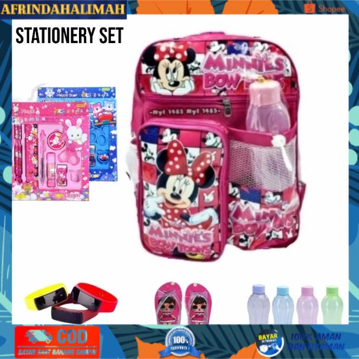 

{TERBARU} Tas Anak Tas sekolah banyak hadiah stationary set - MINIE