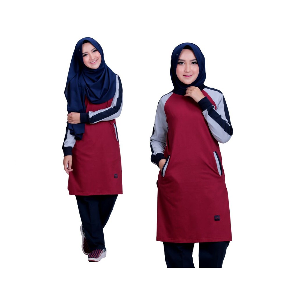 Believe - Training Senam Wanita BMS 07 Hijab Setelan Syari BMS07 s/d Jumbo Size