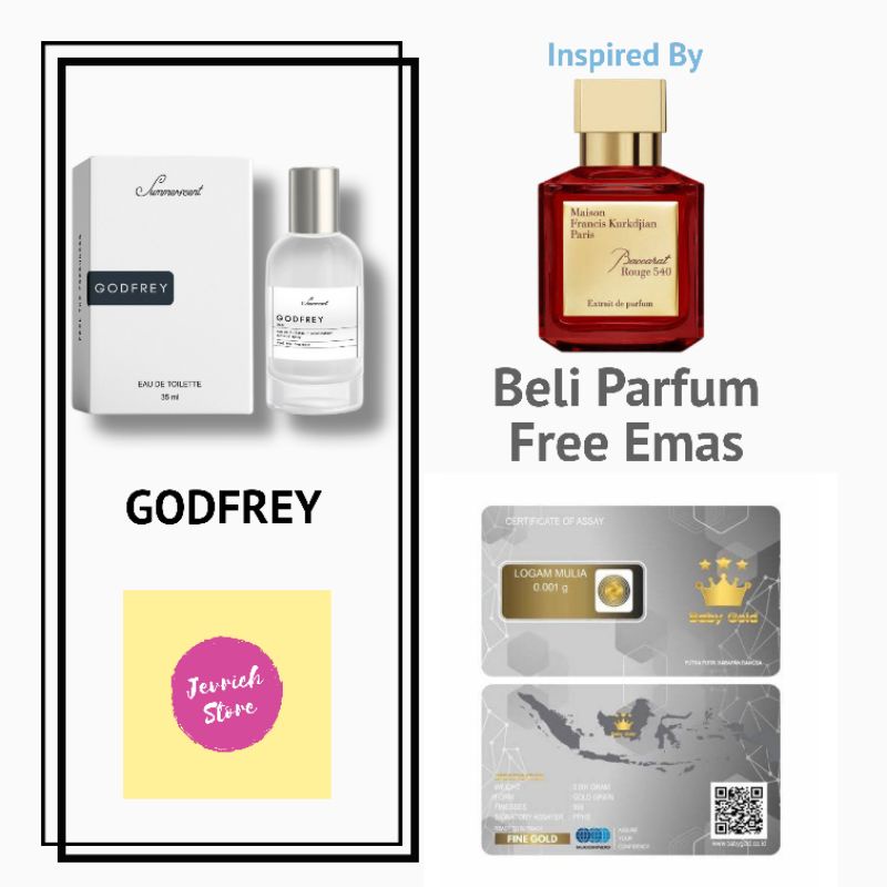 (Official Stores)PARFUM PRIA/WANITA/UNISEX tahan lama BEST SELLER (EDT)SUMMERSCENT 35ml GODFREY