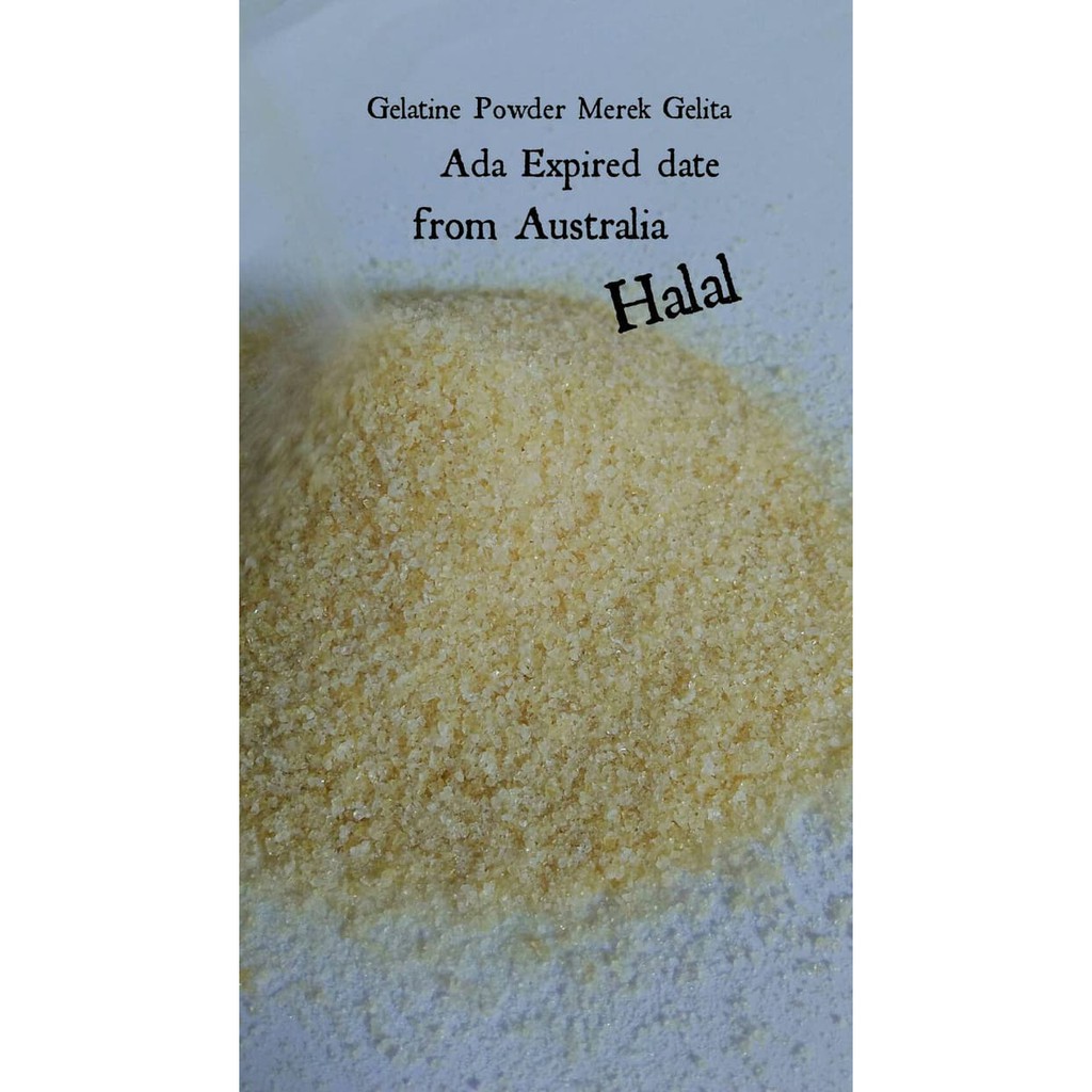 

Gelatin Powder 500Gram / Gelatine Bubuk Merek Gelita - Halal