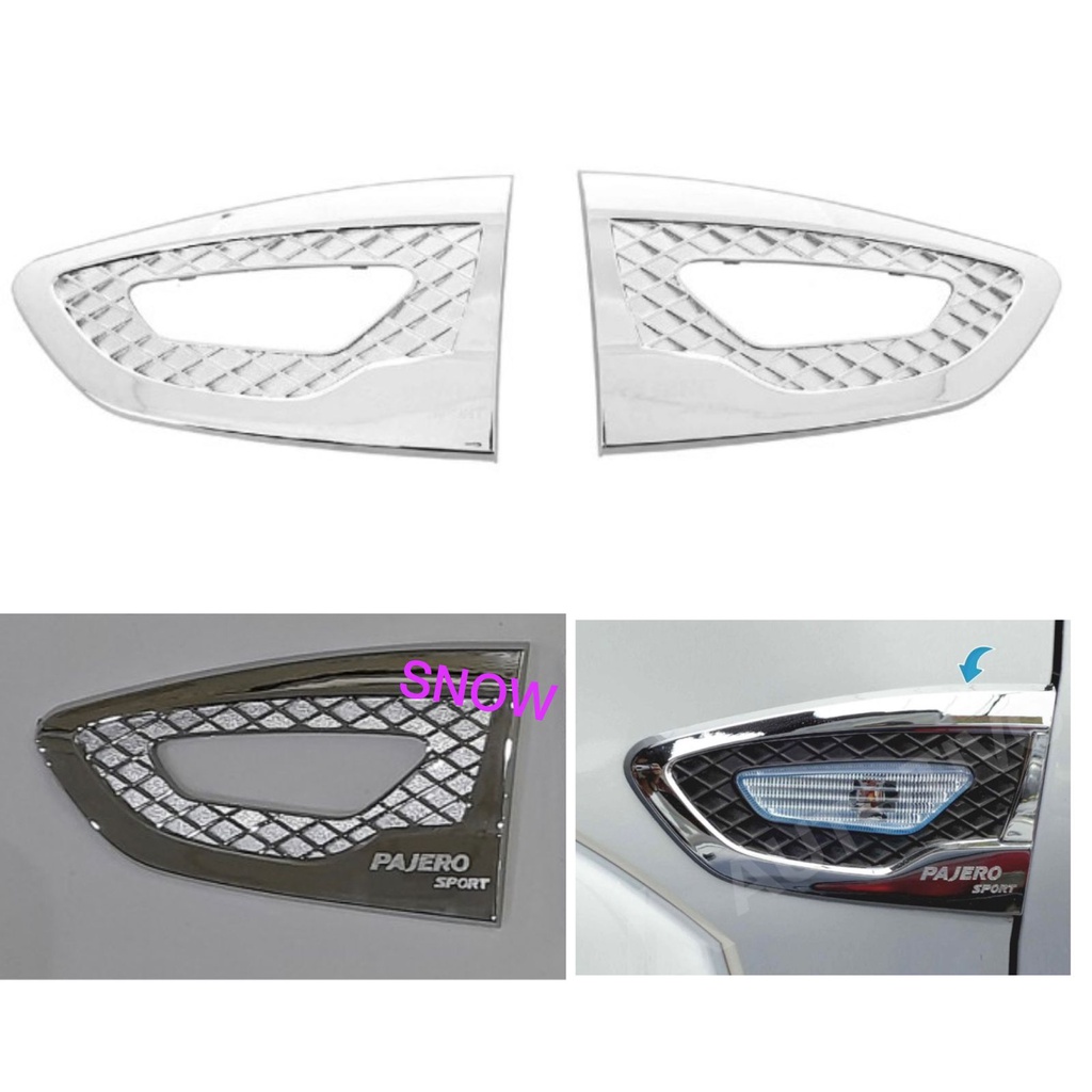 Side Lamp Samping Pajero Sport 2010 2015 Cover Chrome