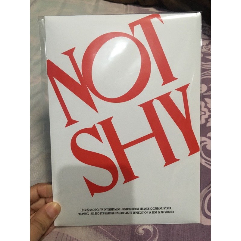 PREORDER BENEFIT POSTCARD ITZY + STICKER YUNA NOT SHY PHOTOCARD