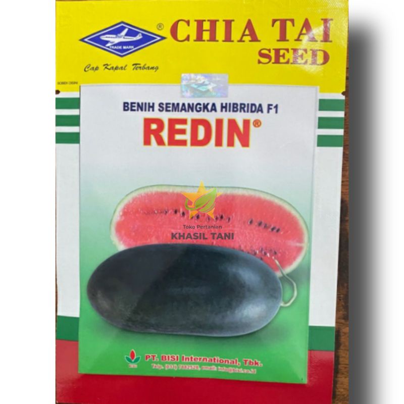 Benih Semangka REDIN Netto 20g - CAP KAPAL TERBANG semangka Inul REDIN semangka Lonjong REDIN