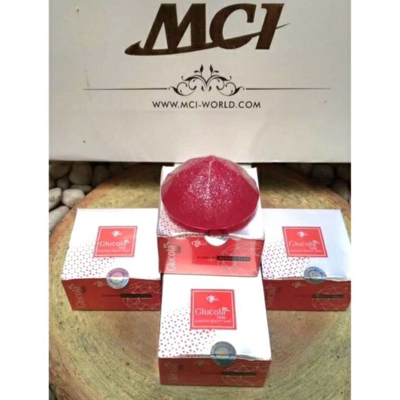 Sabun Anti Aging, Pencerah Wajah Glucola Soap, Glucola Gel