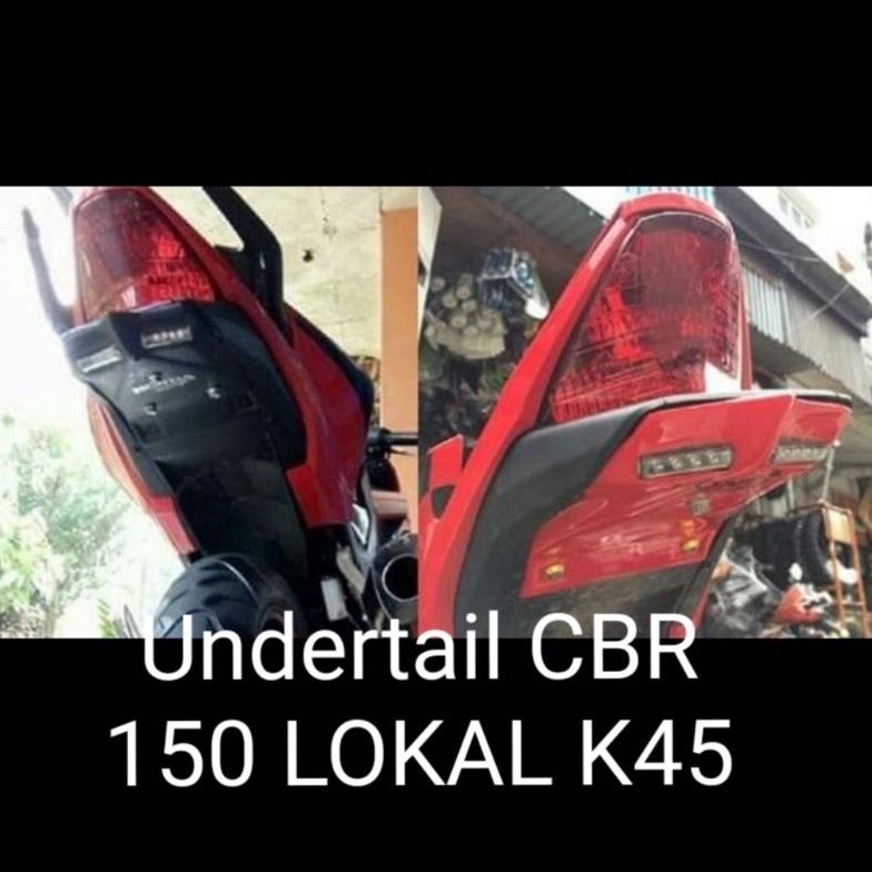 Undertail CBR 150 Lokal k45 2014-2015 + Sen LED + Baut Fender CBR 150R K45a Selancar CBR150 k45