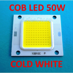 COB LED 50W HPL Cold White High Power LED 100 120 Chip Putih Super Terang