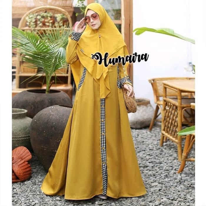 Jual GAMIS SYARI TERBARU HUMAIRA SYARI / DRESS WANITA MURAH / GAMIS JUMBO Terlaris