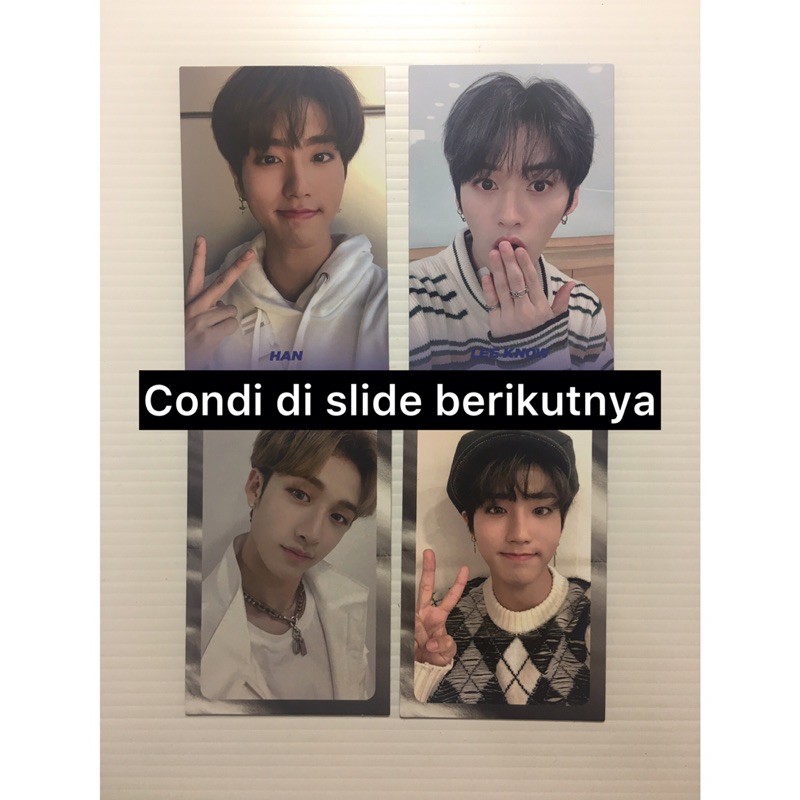 BOOKED  photocard levanter name silver border stray kids bang chan lee know han jisung skz pc