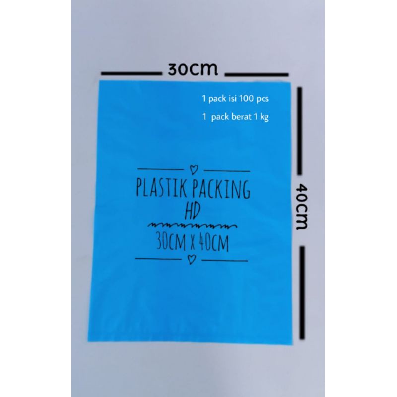 

PLASTIK PACKING HD, 1 PCK ISI 100PCS, ukuran 30cm×40cm