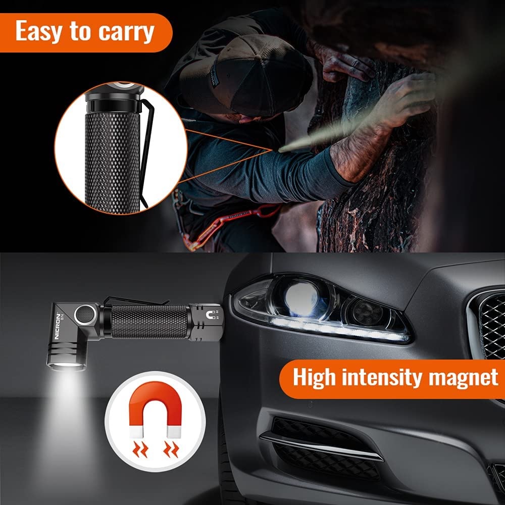 NICRON B74 - Mini Twist Rechargeable 750mAh Flashlight 700 Lumens