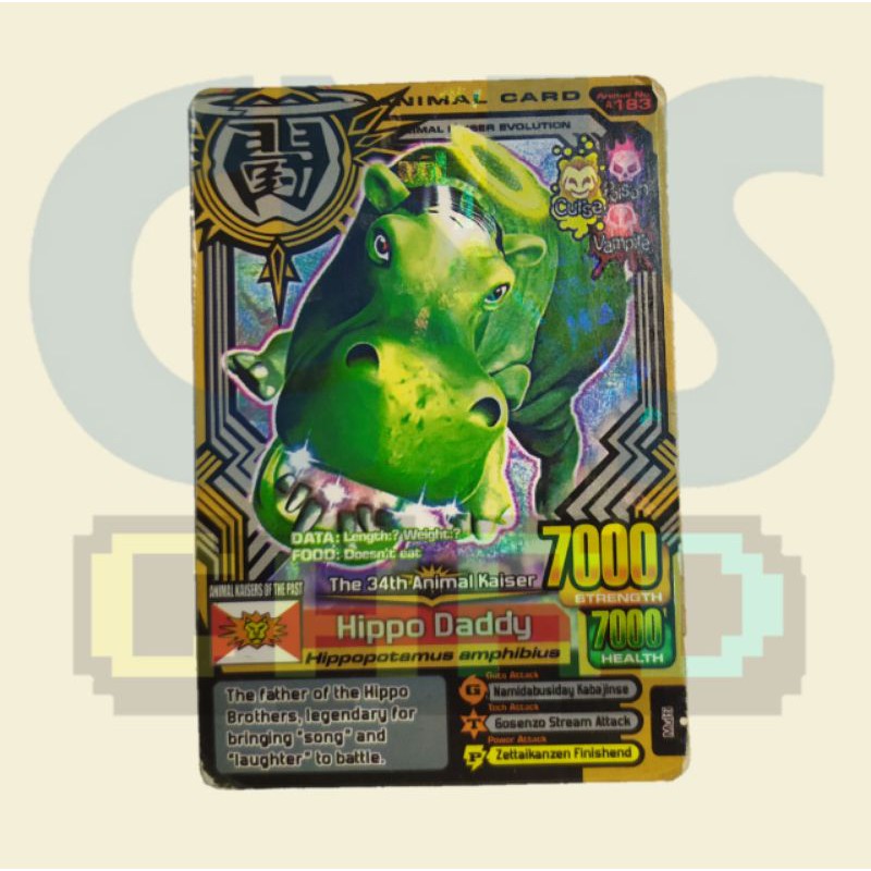 KARTU ANIMAL KAISER HIPPO DADDY