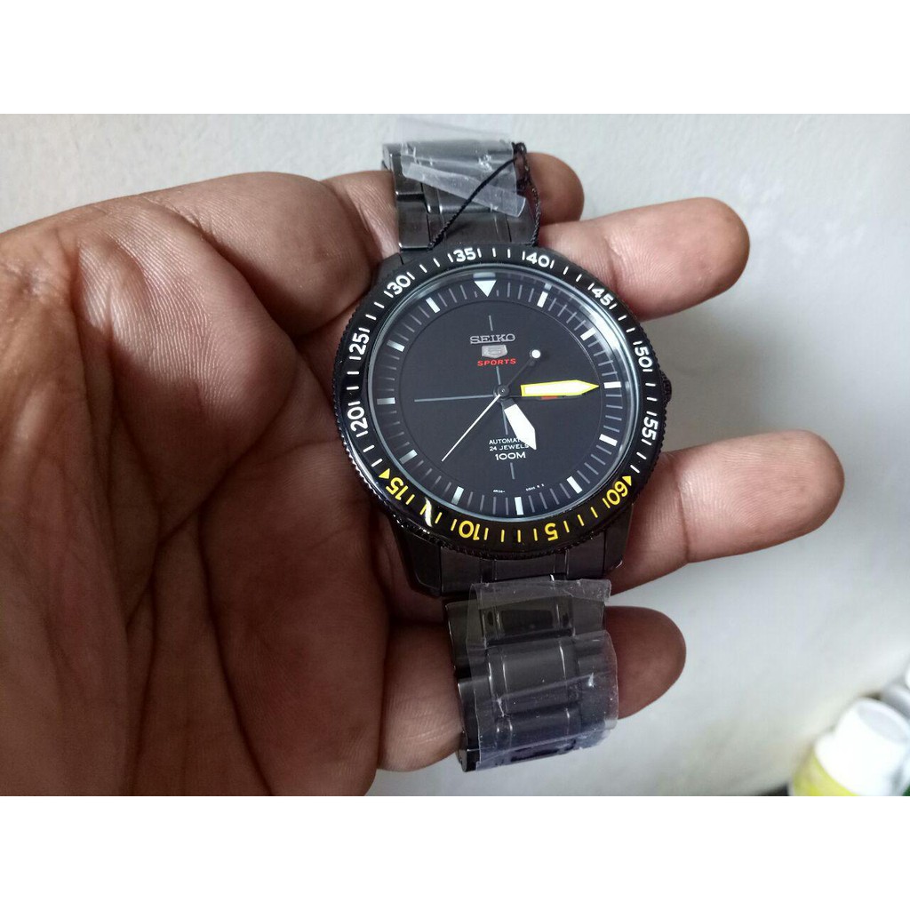 Seiko 5 Sports SRP569K1 Automatic Black IP St. Steel | Jam Pria SRP569