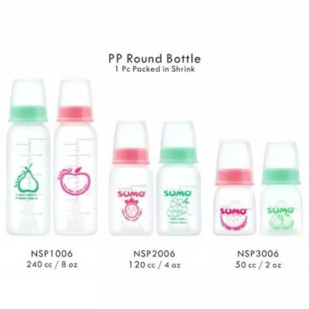 Botol susu asi PP SUMO murah NSP round bottle dot bulat NINIO