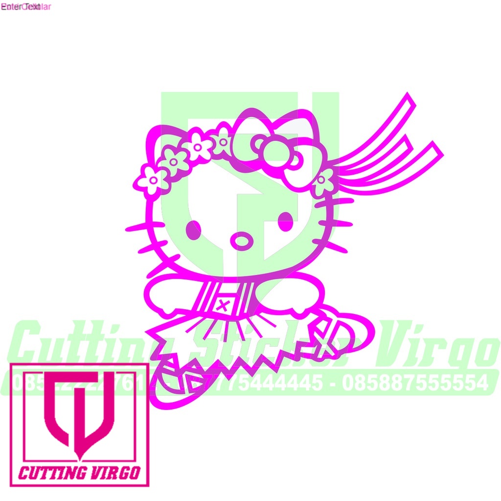 

Cutting stiker Hello kitty